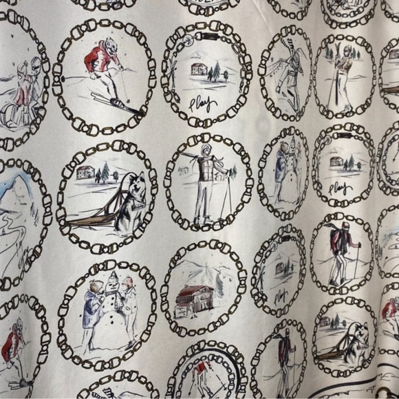 'S Max Mara Silk Blouse “Winter Wonderland” - Picture 6 of 7